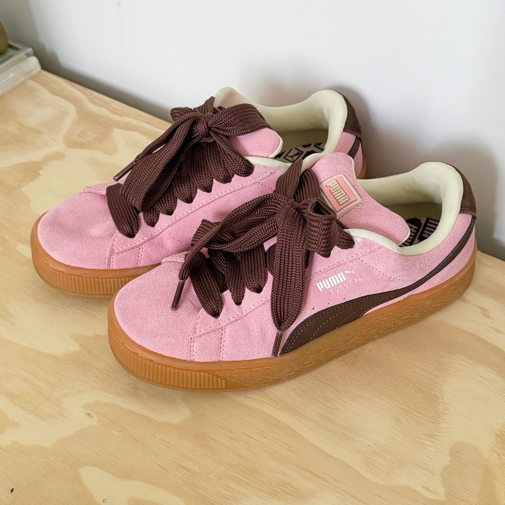 Puma Pink and Brown Casual Sneakers